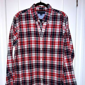 Tommy Hilfiger Plaid Casual Button Down Shirt